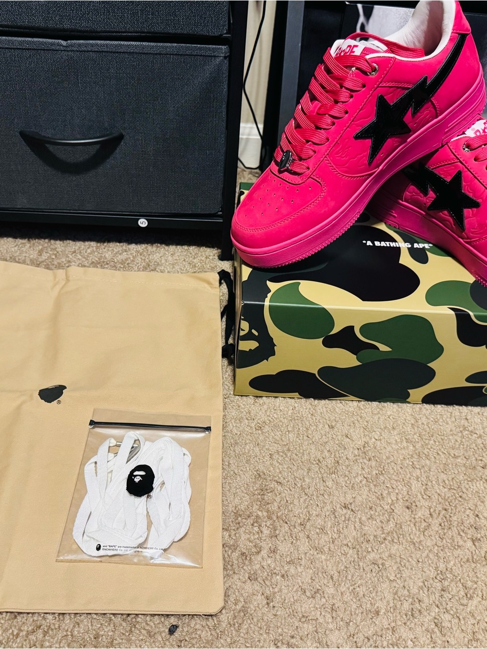 Pink BAPE Sneakers